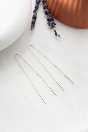 Heliophilia Silver Pendientes de Plata de Ley 925 con Circón